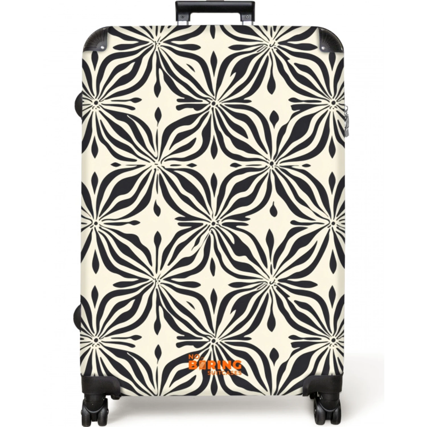 Grafisch - Patroon - Zwart NBS - Large koffer - Volwassenen Unisex groot -zzzzzzzzkaufland2