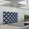 Modern - Ontwerp - Blauw keuken achterwand spatscherm klein 900 -3d_schuin