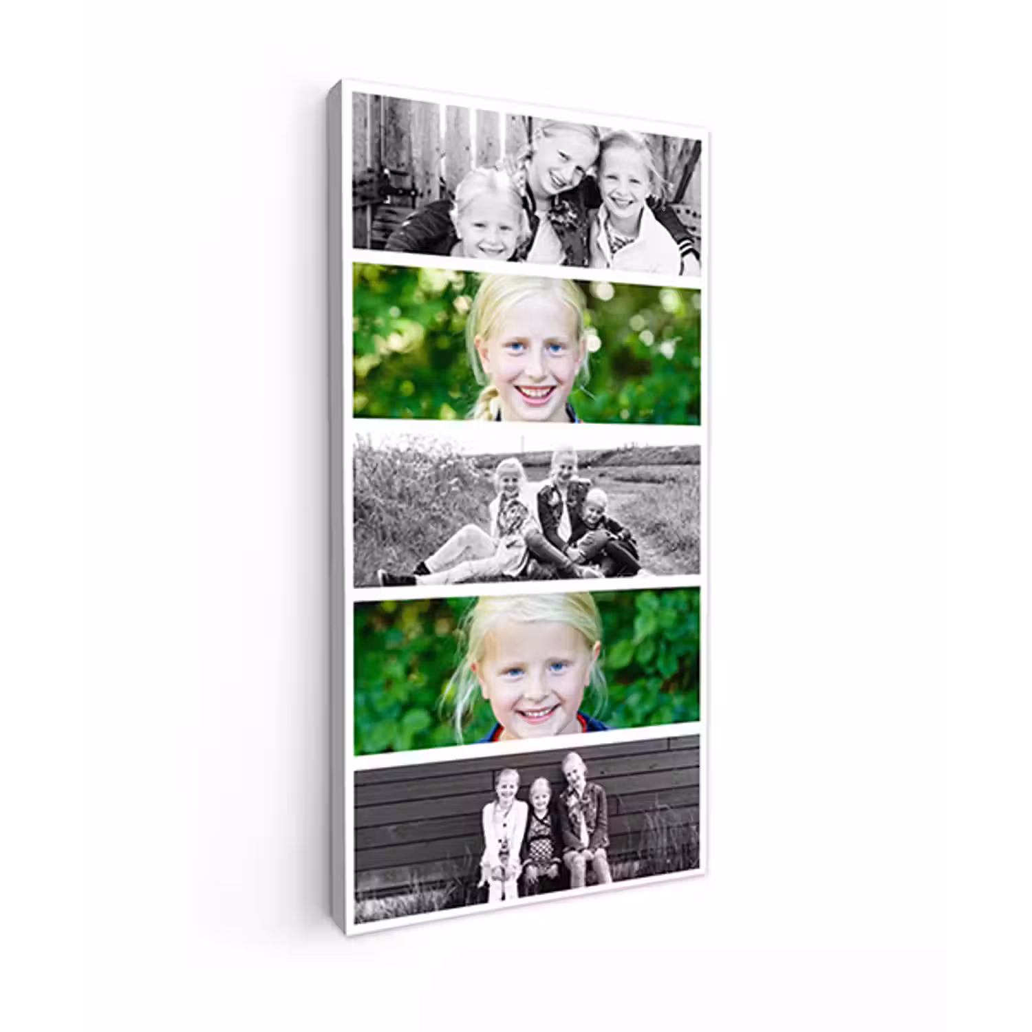 Canvas collage - Staand - 5 foto's