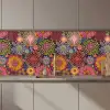 Bloemen - Patroon - Lijn keuken achterwand 2 middel 871 zz_3dshopping