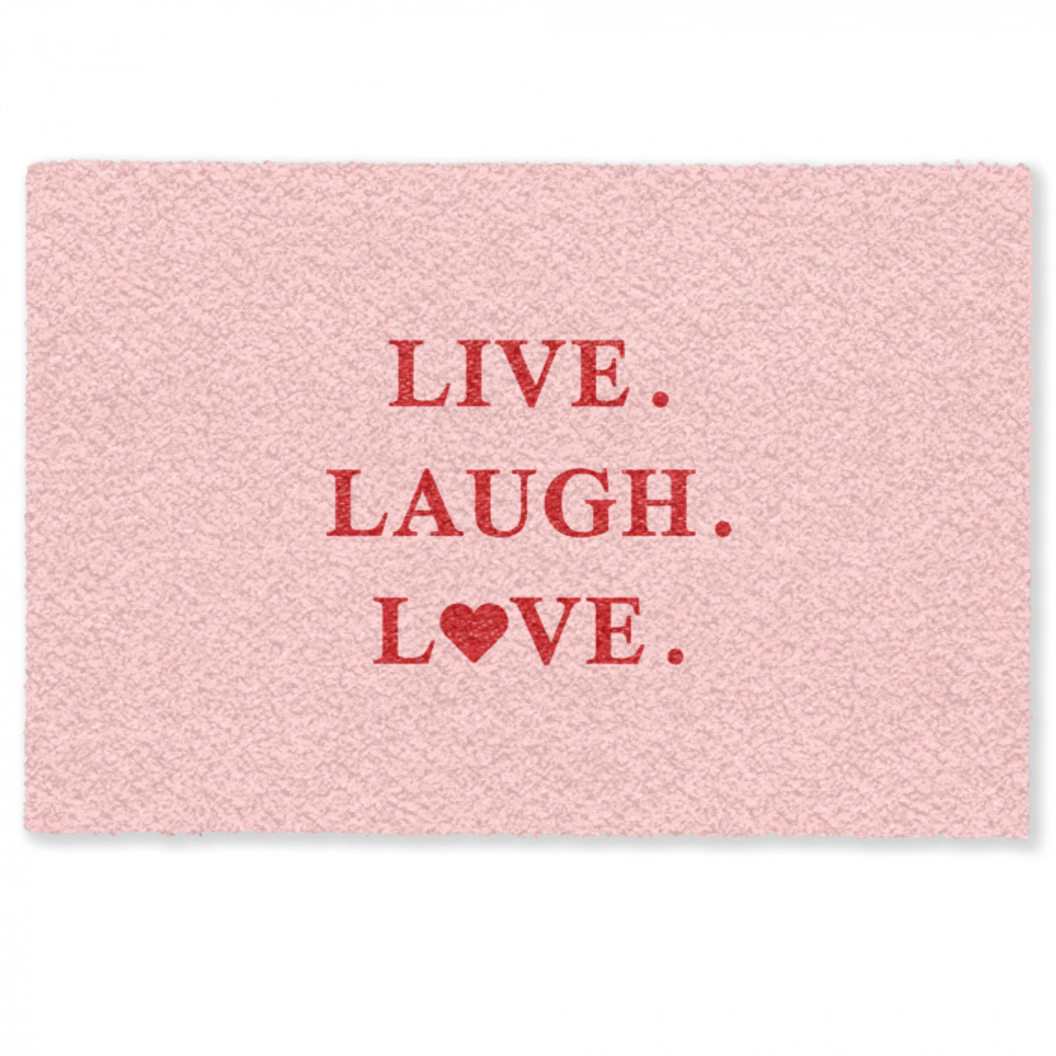 Quote - Love - Roze - Rood Deurmat klein -zkaufland3d