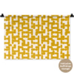 Geel - Beige - Patroon Wandkleed katoen klein 269 -t3d_DE