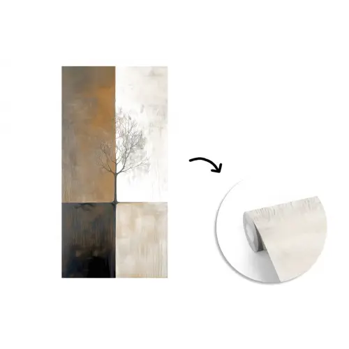 Boom - Vlakken - Takken - Kleurverloop fotobehang vinyl groot -3d