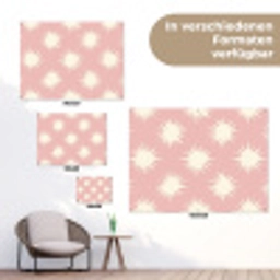 Zonnen - Patroon - Roze tuinposter los doek klein 239 -Xsfeer9_DE