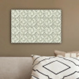 Krulornament - Tegel - Groen canvas 2cm klein 34 -sfeer3