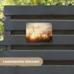 Gouden Graanveld bij Zonsopgang tuinposter los doek klein -sfeer3