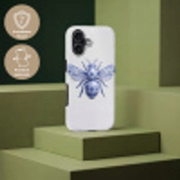 Bij - Modern - Delfts - Blauw Toughcase MagSafe Apple iPhone 17 klein -USP_PrintM_DE