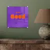 See the good - Oranje - Paars - Smiley plexiglas 5mm klein -sfeer3