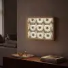 Donuts - Chocolade - Wit - Beige Light Box met batterij (Wandlamp) middel -sfeer1