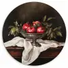 Granaatappels - Klassiek - Vintage KitchenYeah - Keuken - Wandcirkel Forex klein -3d