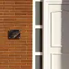 Bruine diagonale banen - Sierlijk Naambord Rechthoek middel -sfeer3-rechthoek-S