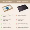 Schildpad - Blauw - Schild Dienblad Rechthoek middel -USP_VergelijkingNL