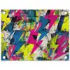 Bliksemschichten - Patroon - Marmer - Kleuren tuinposter los doek klein -3d