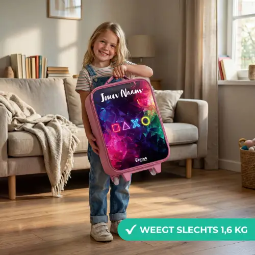 Symbolen - Game - Kleurrijk Kinderkoffer - Roze klein -sfeer2_NL