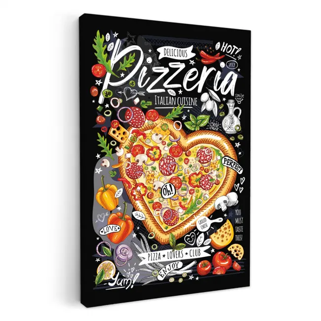 Culinary Canvas of Italian Delights KitchenYeah - Keuken - Canvas klein -3d