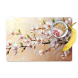 Bloesemtakken - Schilderachtig - Roze Placemat vinyl groot -zzzproduct_Kitchenyeah-website