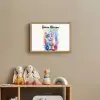 Kat - Kleurrijk - Verf - Dier - Wit Light Box met batterij (Wandlamp kind) middel -sfeer2_kind