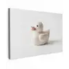 Badeend - Minimalistisch - Wit canvas 2cm klein -z3d