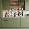 Botanisch - Dessin - Zwart - Beige keuken achterwand 2 middel 871 -sfeer3