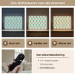 Ananas - Strepen - Groen Light Box met batterij (Wandlamp) middel 907 -USP_lichtkleurNL