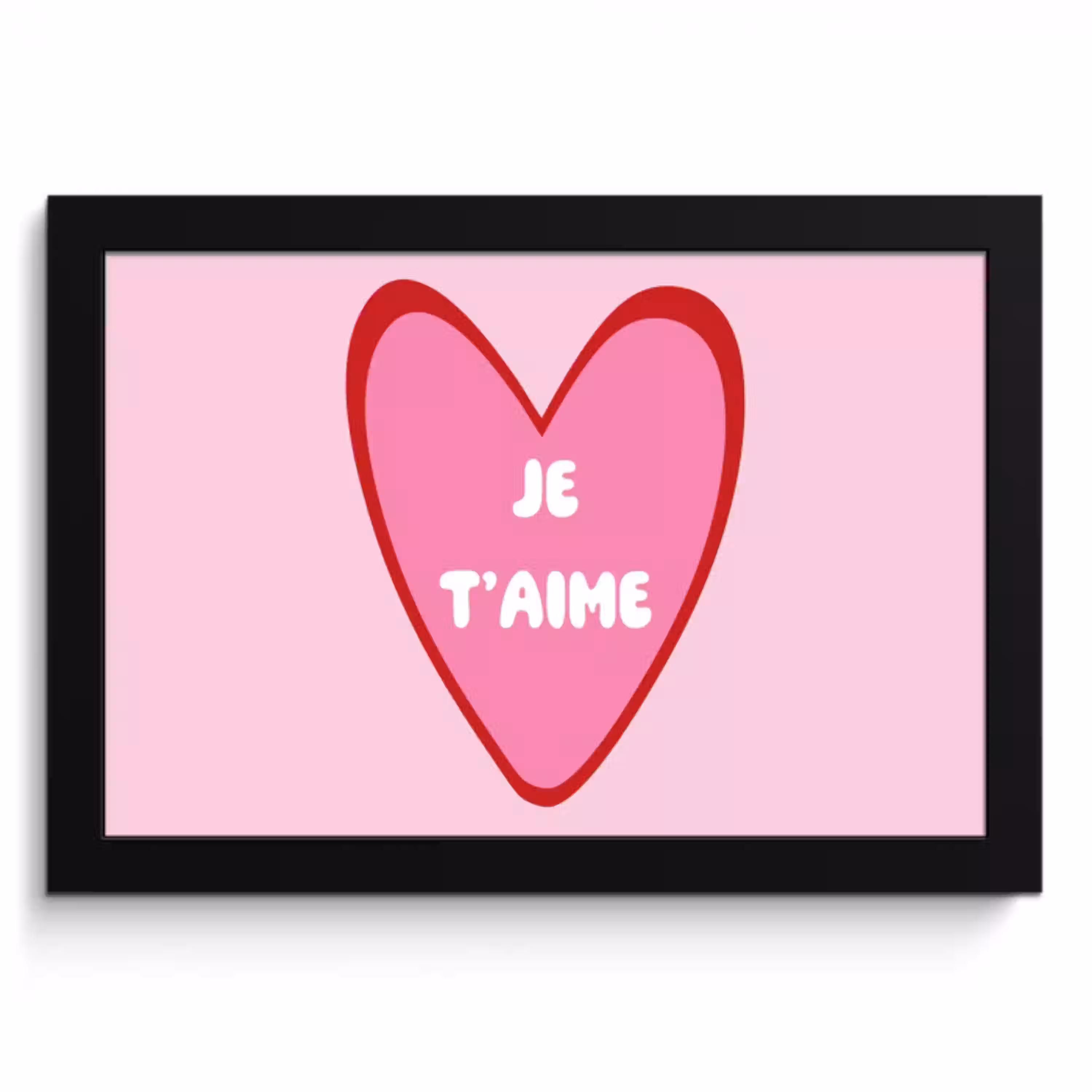 Hart - Frans - Valentijn - Roze KitchenYeah - Keuken - Fotolijst klein -3d