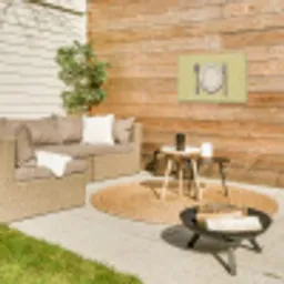 Illustratie - Bord - Bestek - Beige Tuinposter op houten frame 2 cm dik klein -sfeer2