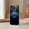 Boom - Blauw - Bladeren - Penseelstreken Telefoonhoesje iPhone 17 Pro klein -sfeer2
