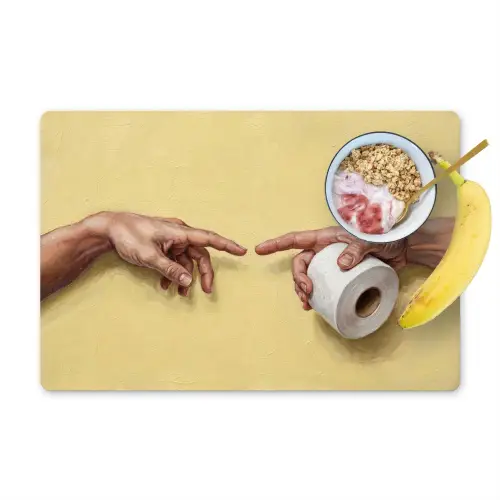 Klassiek - Kunst - Humor Placemat vinyl groot -zzzproduct_Kitchenyeah-website