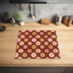 Geometrisch - Bloemen - Kleurrijk Inductie beschermer vinyl 3mm middel 274 -sfeer5