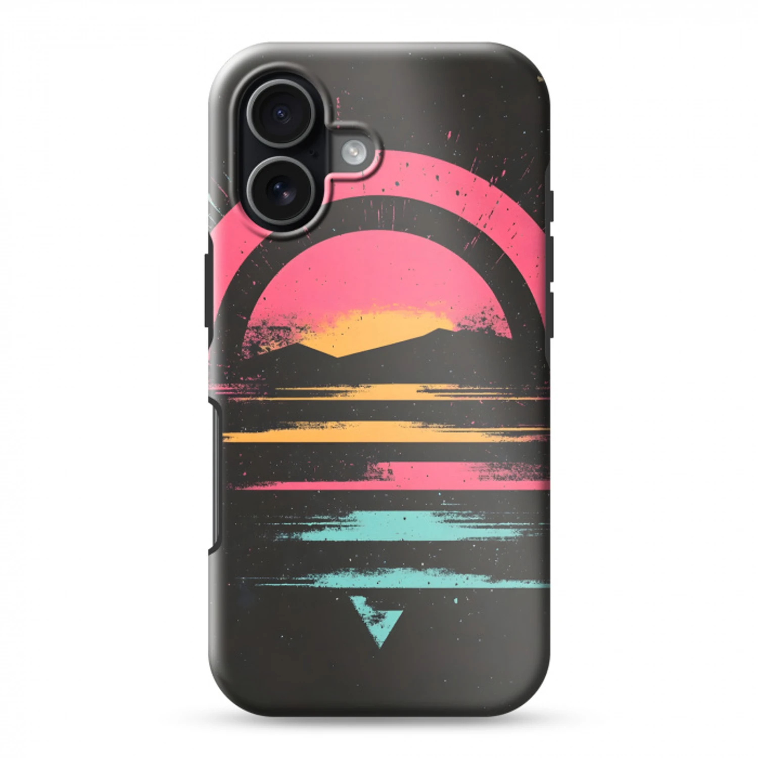 Cirkel - Abstract - Roze Toughcase MagSafe Apple iPhone 17 klein -3d