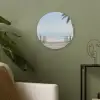 Palmbomen - Pad - Horizon Akoestische PET Vilt - Rond klein -sfeer2