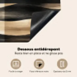 Maan - Cirkel - Goud Inductie beschermer vinyl 3mm middel -usfeer4_FR