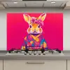 Konijn - Bloemen - Kleurrijk - Kimono keuken achterwand spatscherm klein -3d_website