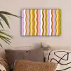 lijnen - Golven - Pastelkleuren - Patroon canvas 2cm klein -sfeer1