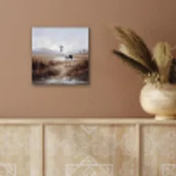 Kraanvogel - Natuur - Realistisch aluminium wit klein -sfeer4