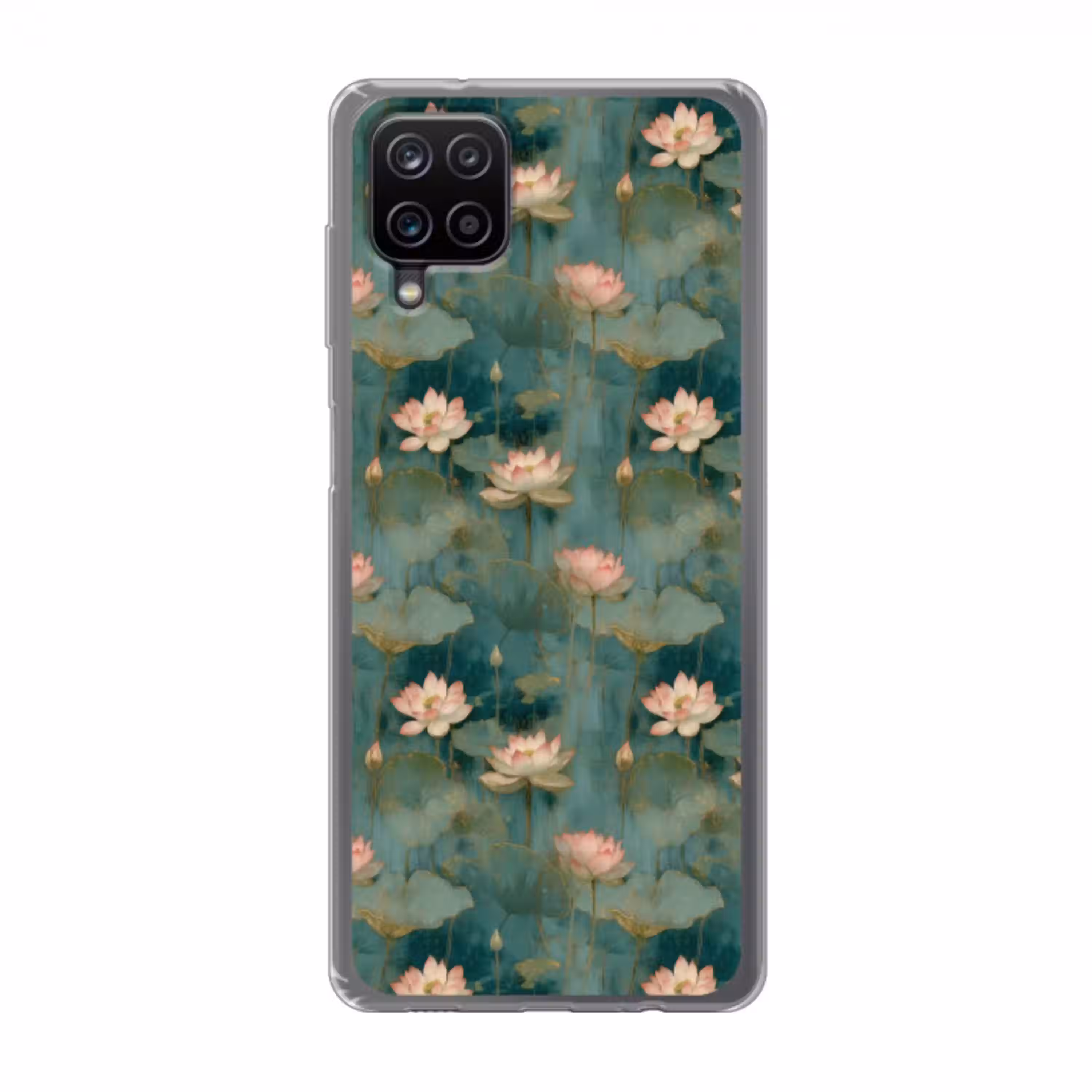 Botanisch - Bloemen - Roze Telefoonhoesje Samsung Galaxy A12 klein 372 -3d