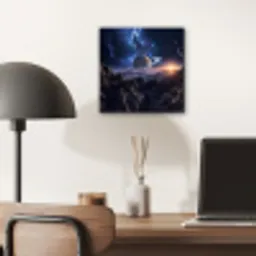Fantasy - Kosmos - Landschap aluminium wit klein -sfeer5