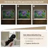 Viooltjes - Paars - Bloem - Bladeren Light Box met batterij (Wandlamp) middel -USP_dimbaarNL