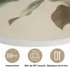Tak - Groene Bladeren - Vruchten Akoestische PET Vilt - Rond klein -closeup_FR