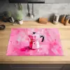 Roze - Verf - Coffee Inductie beschermer vinyl 3mm klein -sfeer5