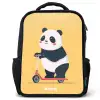 Panda - Step - Geel Rugzak - Zwart middel -3d