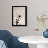 Paardenbloem - Minimalistisch - Wit fotolijst zwart zonder passe partout klein -sfeer4
