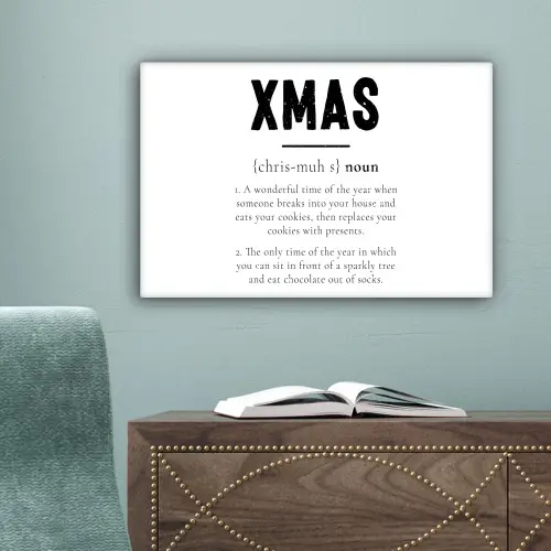 Kerst - Wit - Xmas - Quotes - Feestdagen canvas 2cm klein -sfeer4