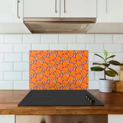 Perziken - Oranje - Zomers keuken achterwand spatscherm klein 900 -sfeer2