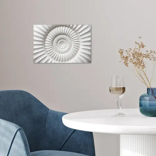 Schelp - Spiraal - Wit poster papier klein -sfeer3