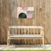 Vormen - Abstract - Cirkel - Zwart Tuinposter op houten frame 2 cm dik klein -sfeer4