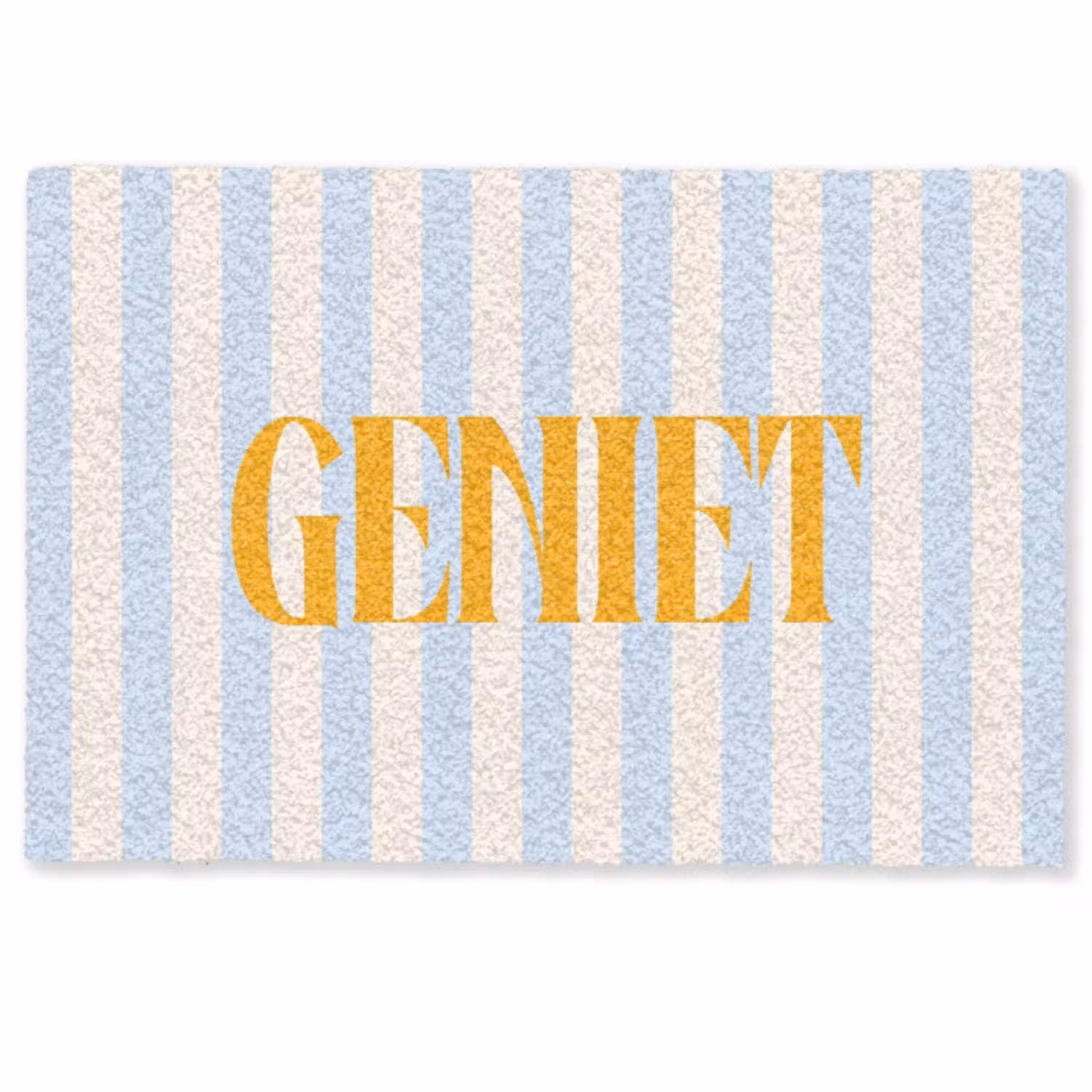 Oranje - Blauw - Strepen - Geniet Deurmat klein -zkaufland3d
