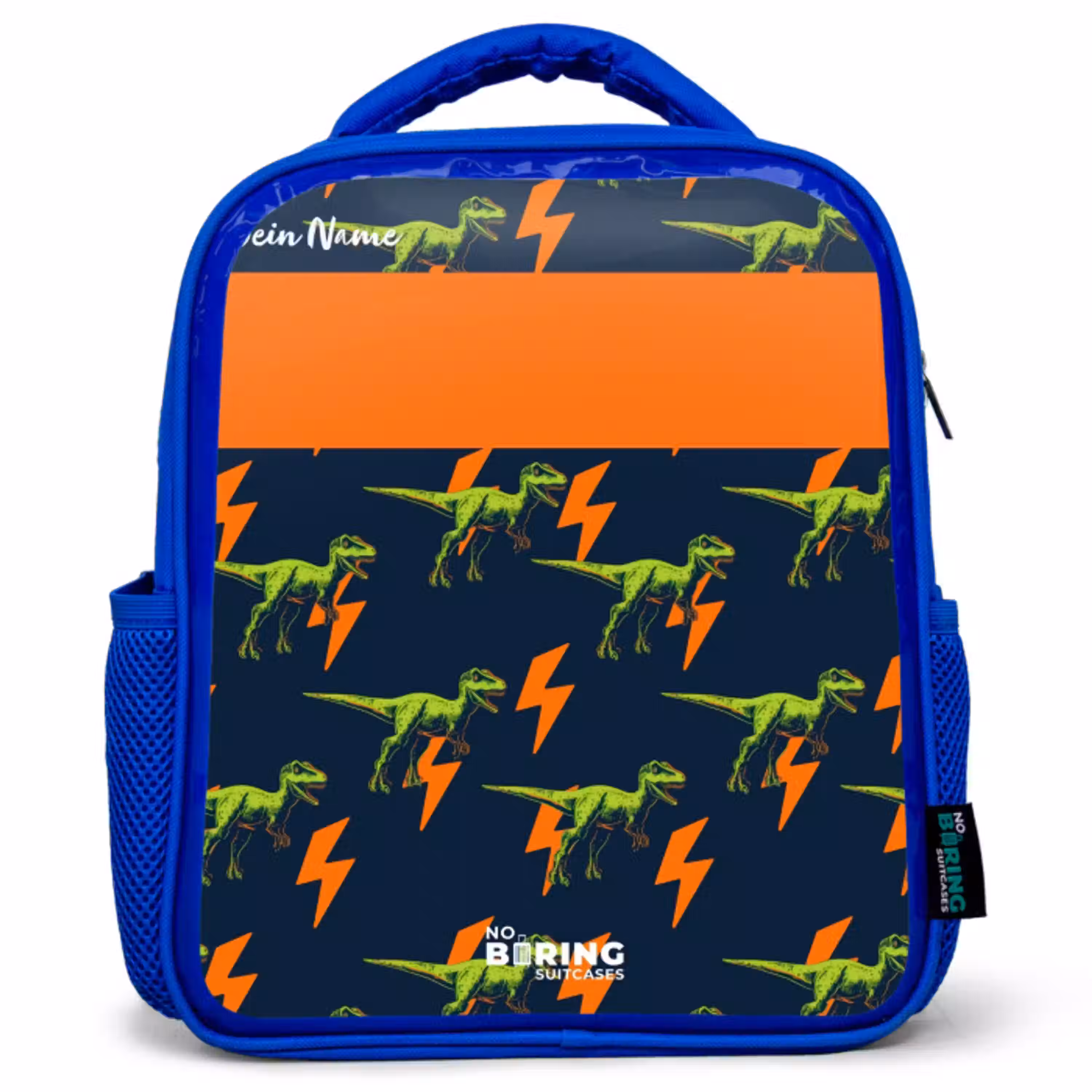Dinos - Bliksem - Dieren - Blauw Kinderrugzak - Blauw middel -3d