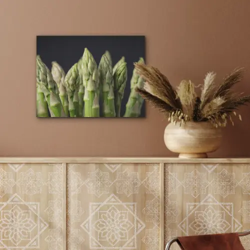 Asperges - Groen - Zwart PET vilt klein -sfeer4