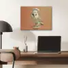 Kerkuil - Koksmuts - Oranje - Vogel PET vilt klein -sfeer5